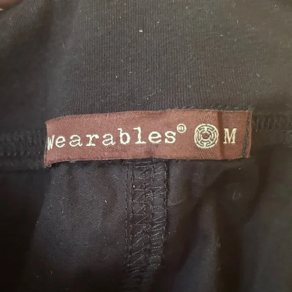 Casual Black Jogger Pants with Zipper Pocket - Picture 4 of 6